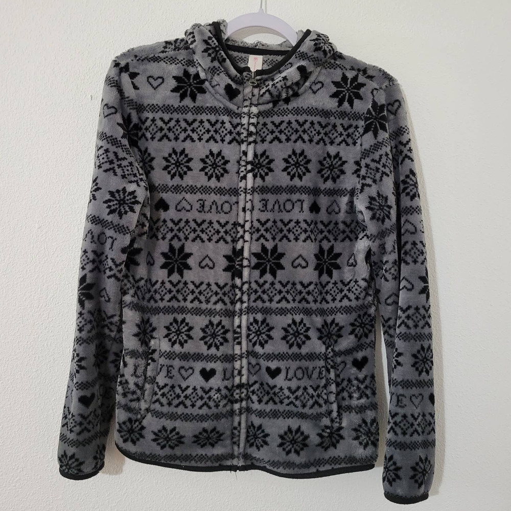 No Boundaries Full Zip Hooded Sweatshirt with Pockets
